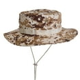 thumbnail image 1 of UDIYO Benny Hat Unisex Flat-top Fasten Camouflage Print Fisherman Hat Jungle Headwear, 1 of 7
