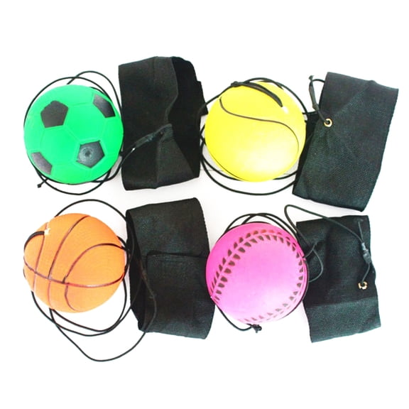 UDIYO Bouncy Wrist Band Rubber Ball Elastic String Rebound Finger Exercise Sport Toy