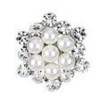 thumbnail image 1 of UDIYO Brooch Pin Alloy Crystal Flower Brooch Pin for Wedding, 1 of 6