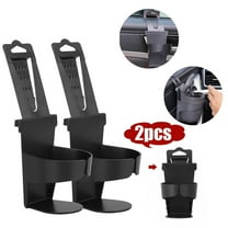 UDIYO Car Cup Holder, Adjustable Drink Bottle Container Hook  for Truck Interior, Window Dash Mount, Carseat Headrest Seat Back-2pcs