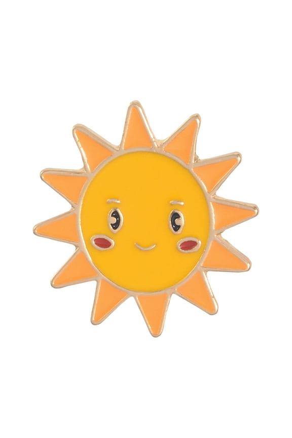 Cartoon Sun Moon Cloud Rainbow Enamel Brooch Pin Bag Collar Lapel Badge Jewelry