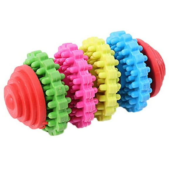 UDIYO Colorful Rubber Pet Dog Puppy Dental Teething Healthy Teeth Gums Chew Toy Tool