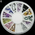 thumbnail image 1 of UDIYO Colorful Shiny Nail Art Decoration Wheel Colorful Star DIY Manicure Accessory, 1 of 7