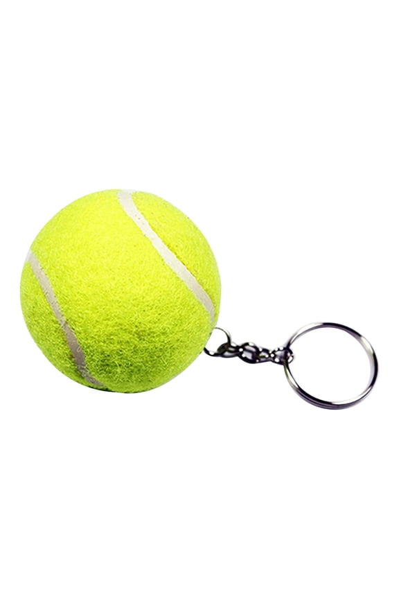 Creative Artificial 3D Tennis Ball Pendant Keyring Sports Lovely Key Chain