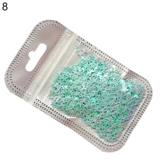 UDIYO Cross Star Flakes Nail Glitter Sequins Paillette Manicure 3D Art Tips Slices