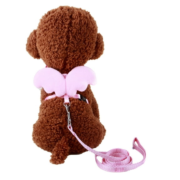 UDIYO Cute Angel Wing Adjustable Dog Pet Leash Traction Training Lead and Collars Set