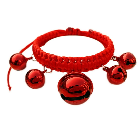 UDIYO Cute Fashion Adjustable Nylon Dog Puppy Big Bells Collar Necklace Pet Supply