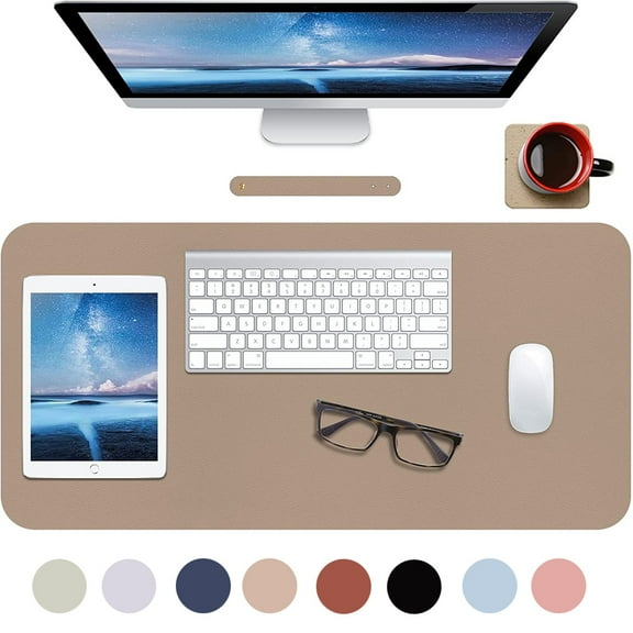 UDIYO Desk Pad Protector, Mouse Pad, PU Waterproof Desk Blotte, Office and Home desk Supplies