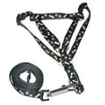 thumbnail image 1 of UDIYO Dog Cat Harness Collar Leash Fashion Bones Paws Print Safety Traction Rope, 1 of 7