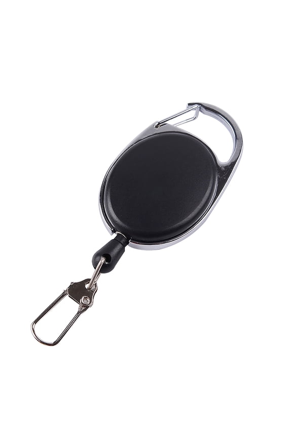 Durable Nylon Rope Anti Lost Key Ring Recoil Retractable Clip Outdoor Keychain