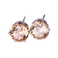 thumbnail image 1 of UDIYO Ear Studs Elegant All Match Cubic Zirconia Round Exquisite Earrings for Dating, 1 of 7