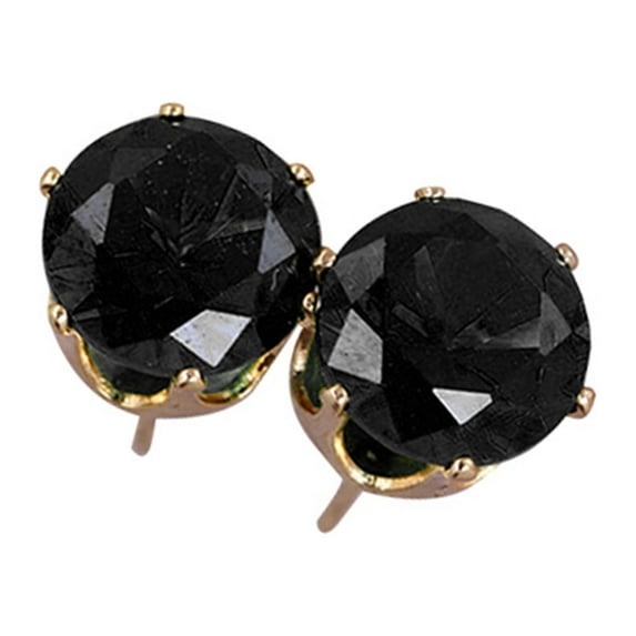 UDIYO Ear Studs Elegant All Match Cubic Zirconia Round Exquisite Earrings for Dating