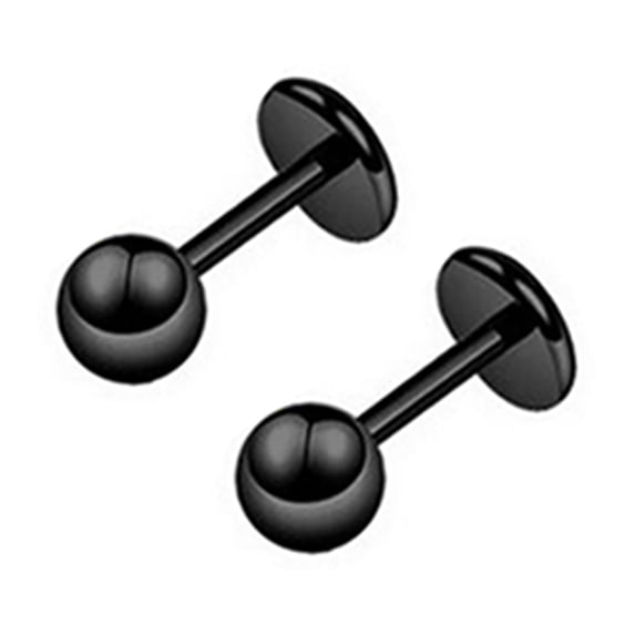 UDIYO Ear Studs Simple Easy Matching Titanium Steel Barbell Shape Helix Tragus Women Earrings for Party