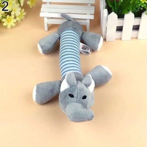 UDIYO Elephant Pig Duck Squeaky Squeaker Plush Chew Play Souud Toy for Pet Puppy Dog