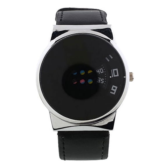 UDIYO Fashion Men's women's Faux Leather Strap Digital Quartz Wrist Watch