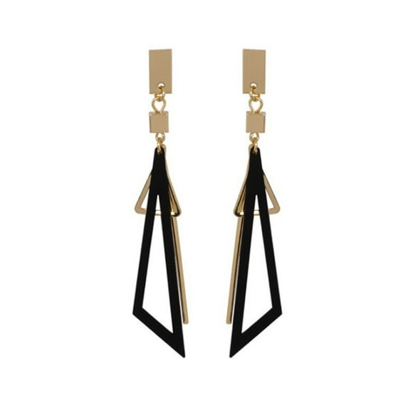UDIYO Fashion Women Geometric Long Triangles Drop Ear Studs Earrings Jewelry Gift