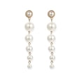thumbnail image 1 of UDIYO Fashion Women Long Faux Pearl Dangle Stud Earrings Statement Party Jewelry Gift, 1 of 7