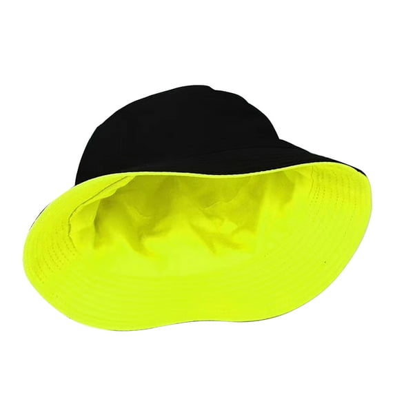 UDIYO Fine Workmanship Solid Color Wide Brim Fishing Cap Bucket Cap Fashion Accessories