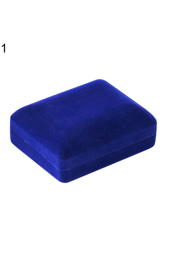 Heart Square Velvet Necklace Earrings Ring Storage Case Jewelry Display Gift Box