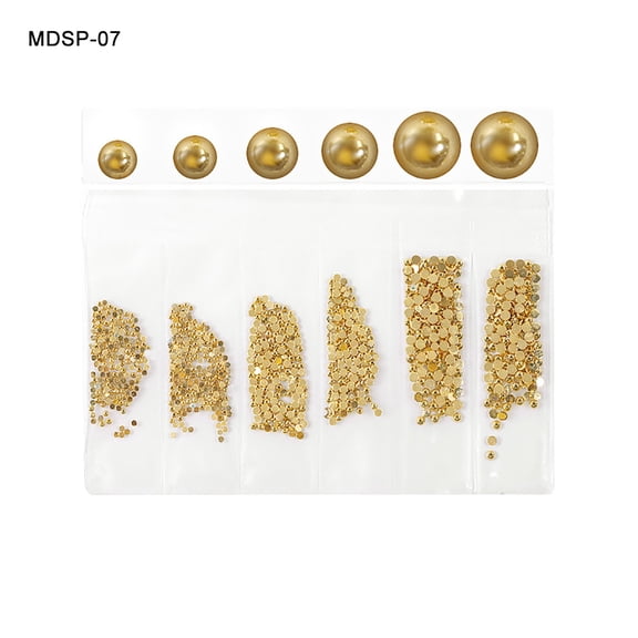 UDIYO Hollow Metal Mixed Star Moon Rivet DIY Nail Art Sequins Decals Manicure Decor