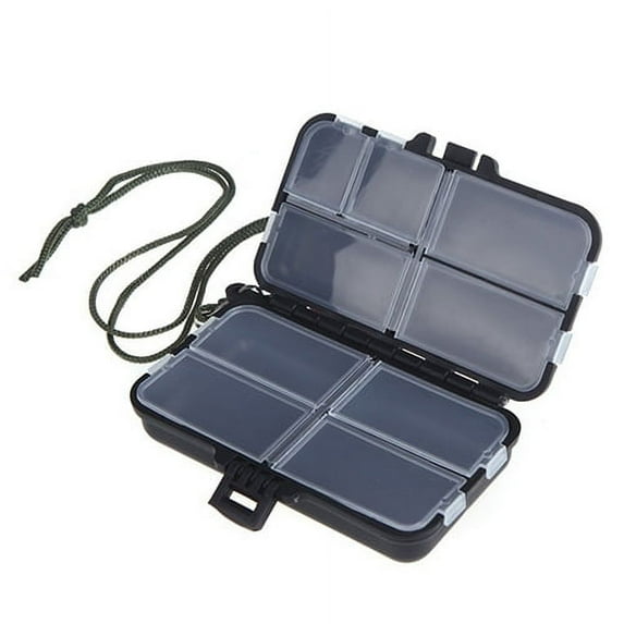 UDIYO Hot 9 Compartments Assorted Fishing Lure Baits Fishing Tackle Box Storage Case