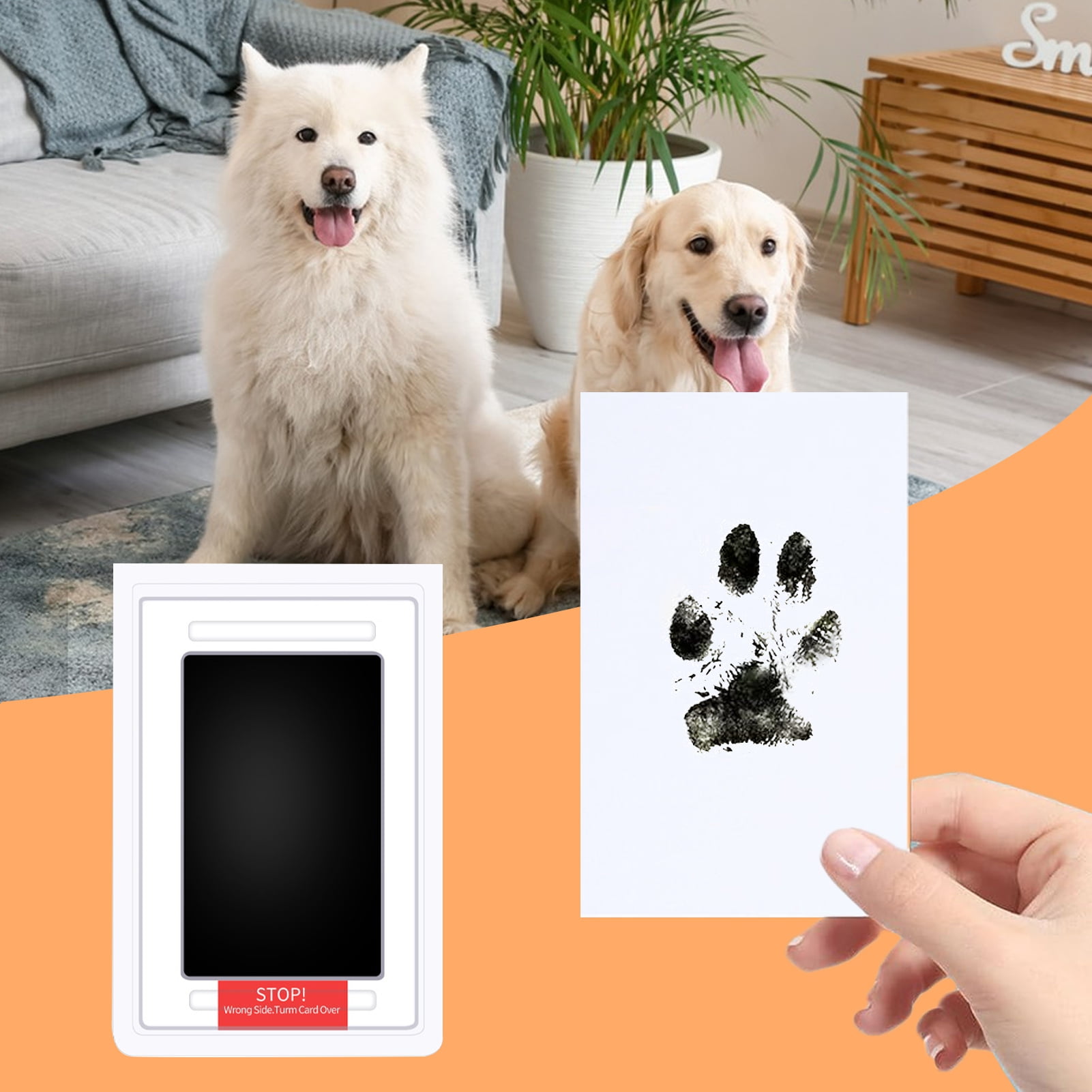 UDIYO Ink Pad For Baby Footprint & Handprint, Pet Paw Print CleanTouch