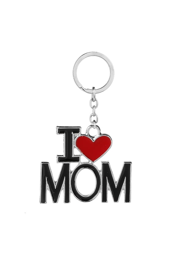 Keychain, Letter Pattern Key Holder Metal for Mothers Day,Fathers Day Gift