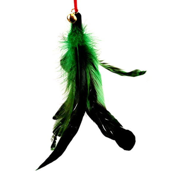 UDIYO Kitten Toy Easy to Install Not Easy to Break Harmless Kitten Teaser Bell Feather Head for Pet