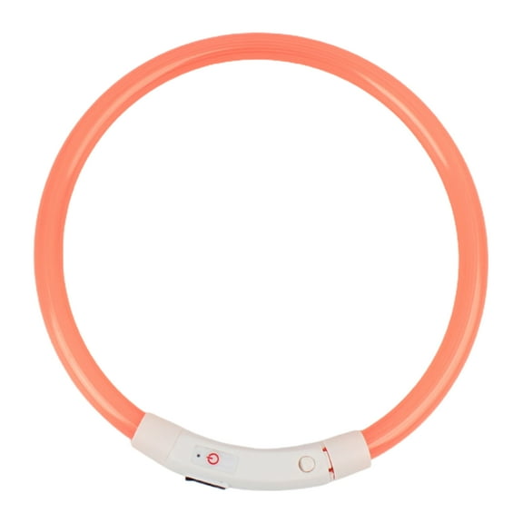 UDIYO LED Dog Collar Rechargeable Luminous USB Charging Puppy Light up Collar for Outdoor