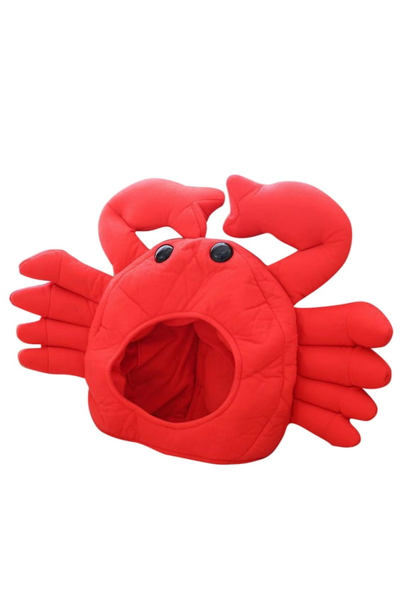 Lovely Taiyaki Crab Shape Cotton Earflap Beanie Cap Hat Costume Parties Supplies