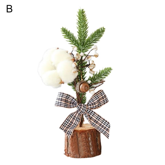 UDIYO Mini Christmas Tree Vivid Decorations Portable 25cm Artificial Miniature Christmas Tree for Desktop