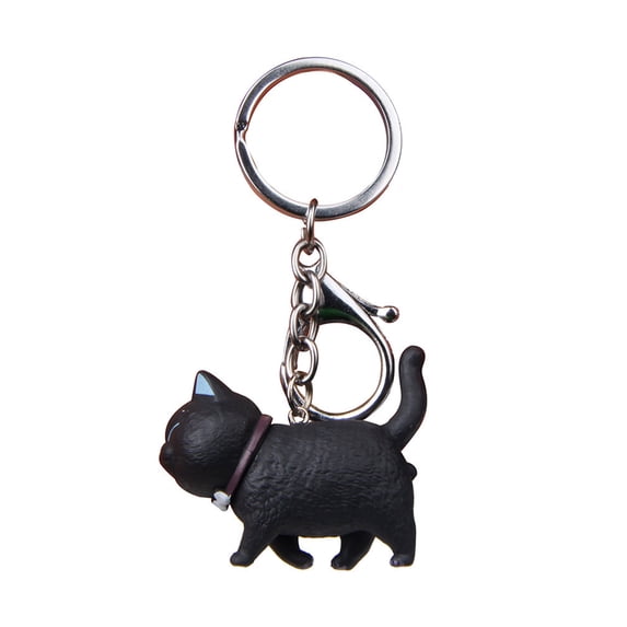 UDIYO Mini Cute Cartoon Chubby Cat Model Hanging Toy Key Ring Keychain Bag Pendant
