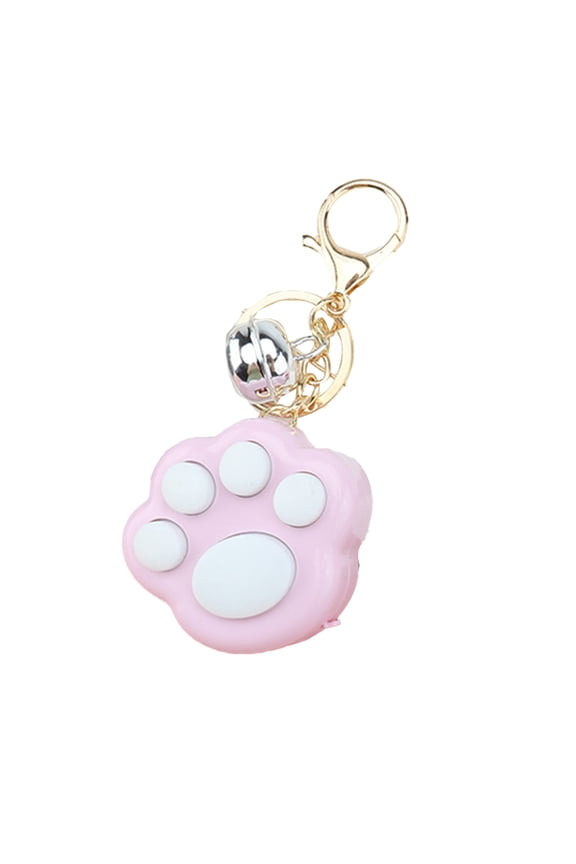 Mini Fidget Toy Lovely Portable Funny Cat Paw Push Fidget Game Keychain for Children