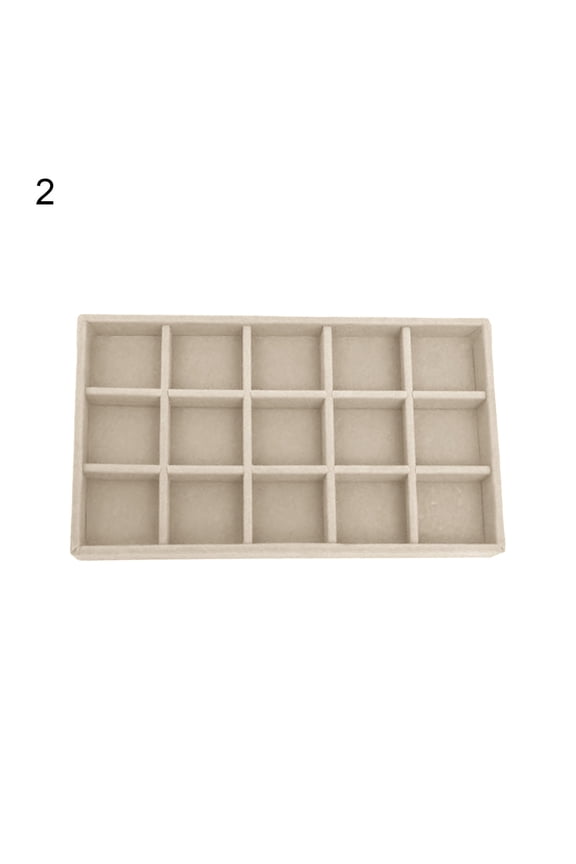 Multi-grids Jewelry Display Box Dustproof Wood Easy to Clean Jewelry Storage Box for Bracelet