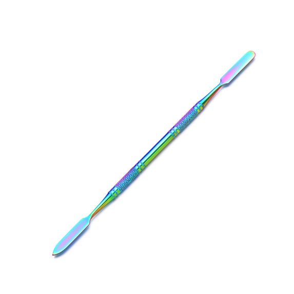 UDIYO Nail Art Pusher Double Head Remove Dead Skin Manicure Tool Gel Polish Remover Stainless Steel Cuticle Pusher for Home Use