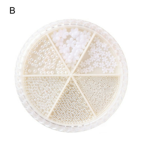 UDIYO Nail Bead Ornament Multiple Styles DIY Imitation Pearl 3D Nail Art Charm Beads Manicure Decoration for Female