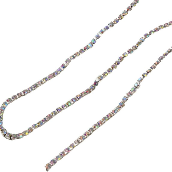 UDIYO Nail Chain Exquisite DIY Lightweight Three-dimensional Metal Rhinestone Jewelry Nail Chain for Finger