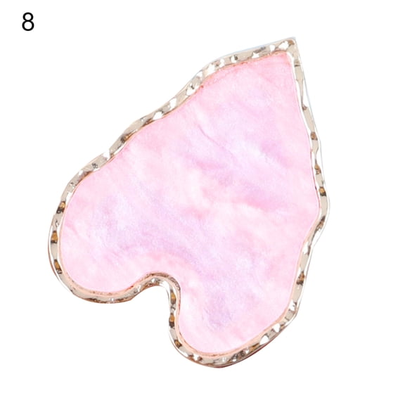 UDIYO Nail Color Plate Wearable Displaying Smooth Resin Nail Color Palette Gel Polish Mixing Plate for Manicure