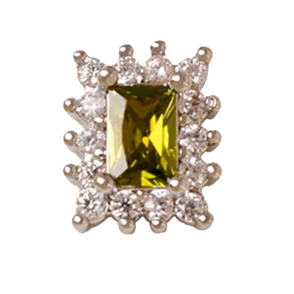 UDIYO Nail Decoration Exquisite Square Nail Charms Accessories Cubic Zirconia Rhinestone Jewelry Manicure Ornament for Nail Salon