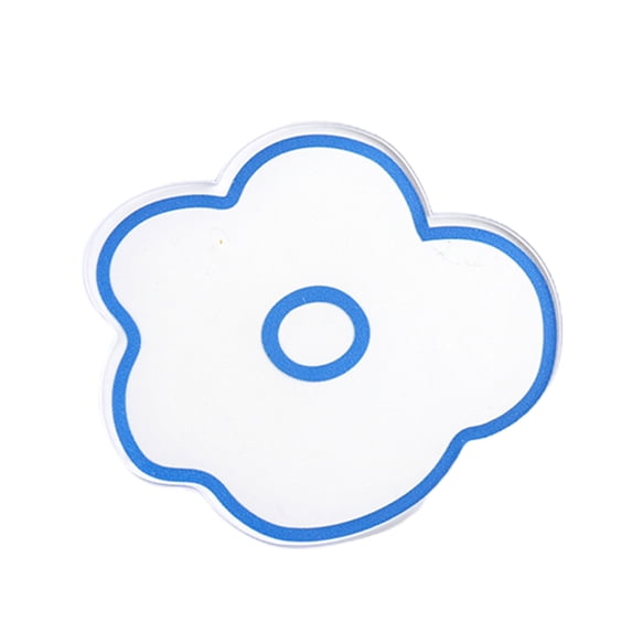 UDIYO Nail Display Plate Easily Clean Smooth Surface Compact Acrylic Nail Color Palette Gel Polish Mixing Plate for Girl