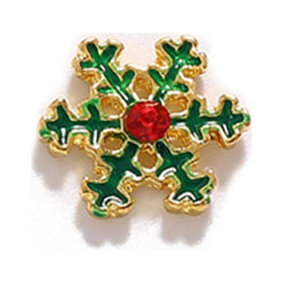 UDIYO Nail Ornament Creative Shape Vivid Color Shiny Visual Effect Easy to Apply Wide Application Decorative Alloy Colorful Xmas Style DIY Nail Art Decoration Nail Supplies