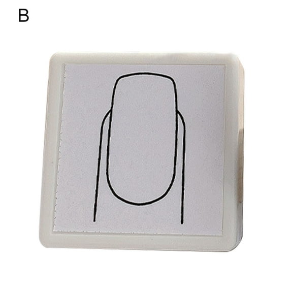 UDIYO Nail Seal Simple Operation Non-Deformed DIY Art Practice Square Type Mold Watercolor Template for Manicure