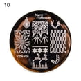 thumbnail image 1 of UDIYO Nail Stamping Plate Clear Engraved Christmas Pattern Stainless Steel Nail Decoration Templates for Salon, 1 of 7