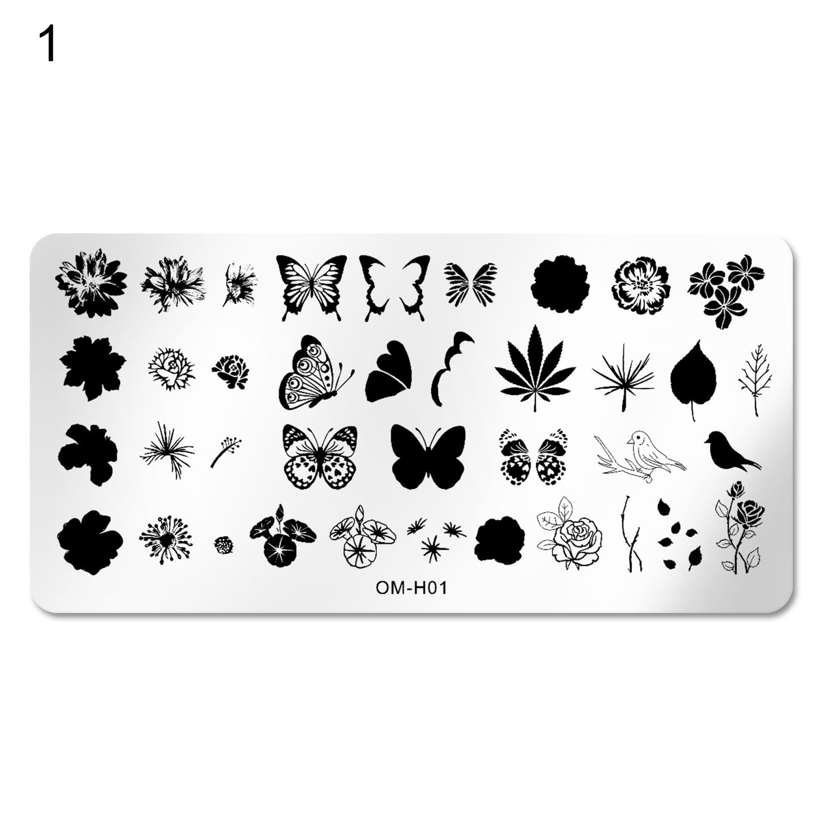 UDIYO Nail Stamping Plates Cost-effective Precise Position Nail Tools Nail  Art Stamping Plates for Salon 