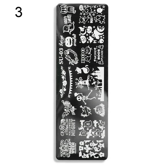 UDIYO Nail Stamping Plates Human Face Design Multiple Pictures Solid Manicure Art Stainless Steel Printing Plate for Girl