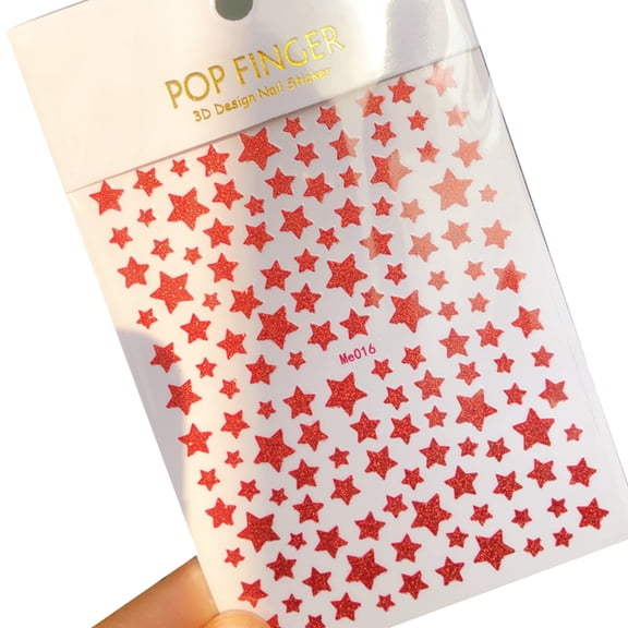 UDIYO Nail Sticker Gloss Non-Fading Ultra Thin Glitter Shiny Decoration Decals Transfer Tips Accessories for Female