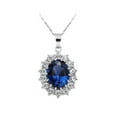 thumbnail image 1 of UDIYO Necklace Fashion Special Faux Sapphire Rhinestone Jewelry Set for Daily Life, 1 of 7