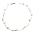 thumbnail image 1 of UDIYO Necklace Single Layer Adjustable Alloy Women Faux Pearl Clavicle Chain for Wedding, 1 of 6
