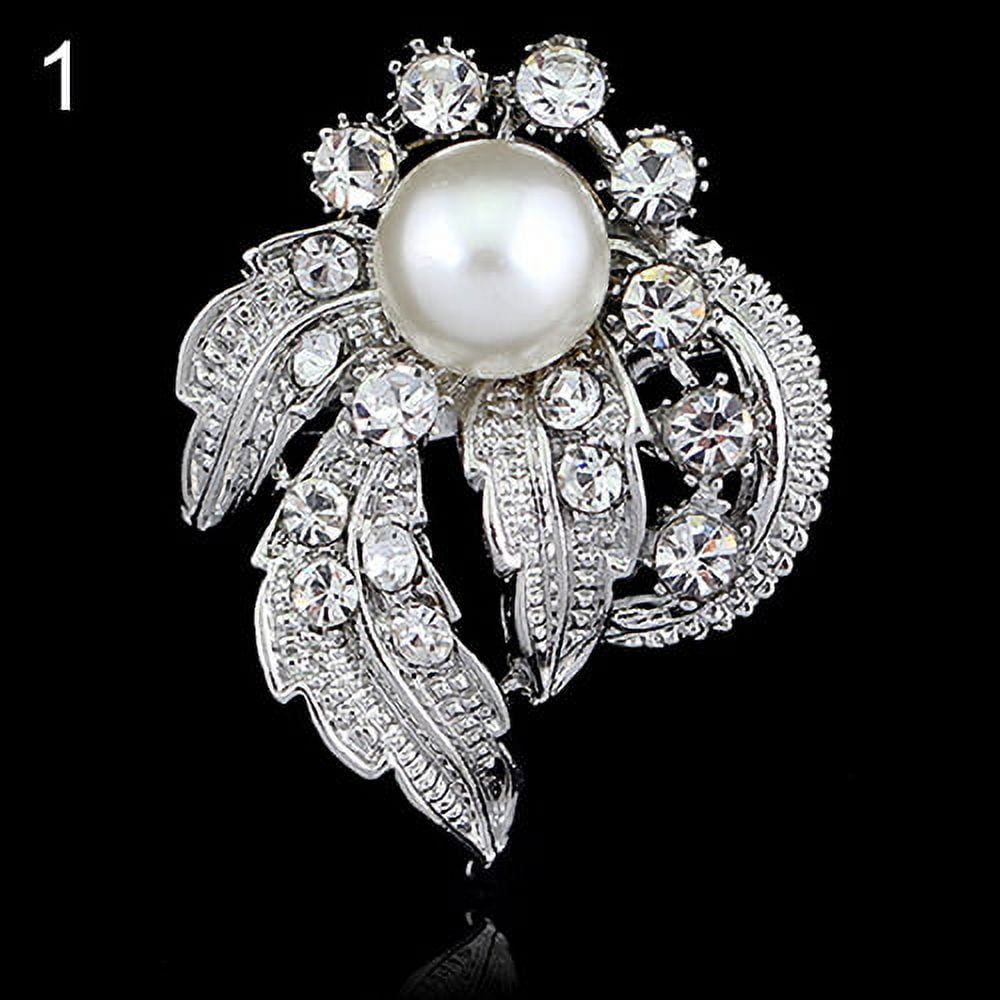 Rhinestone clearance bridal brooches