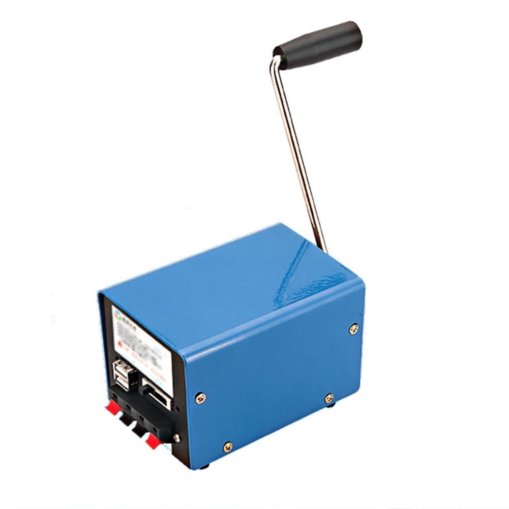UDIYO Outdoor Portable Manual Hand-cranked Generator USB Charge Electric Dynamo Power Generator, Small and Exquisite Convenient to Assembly